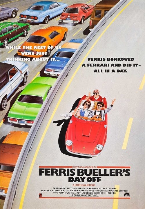Read Ferris Bueller’s Day Off screenplay (poster)